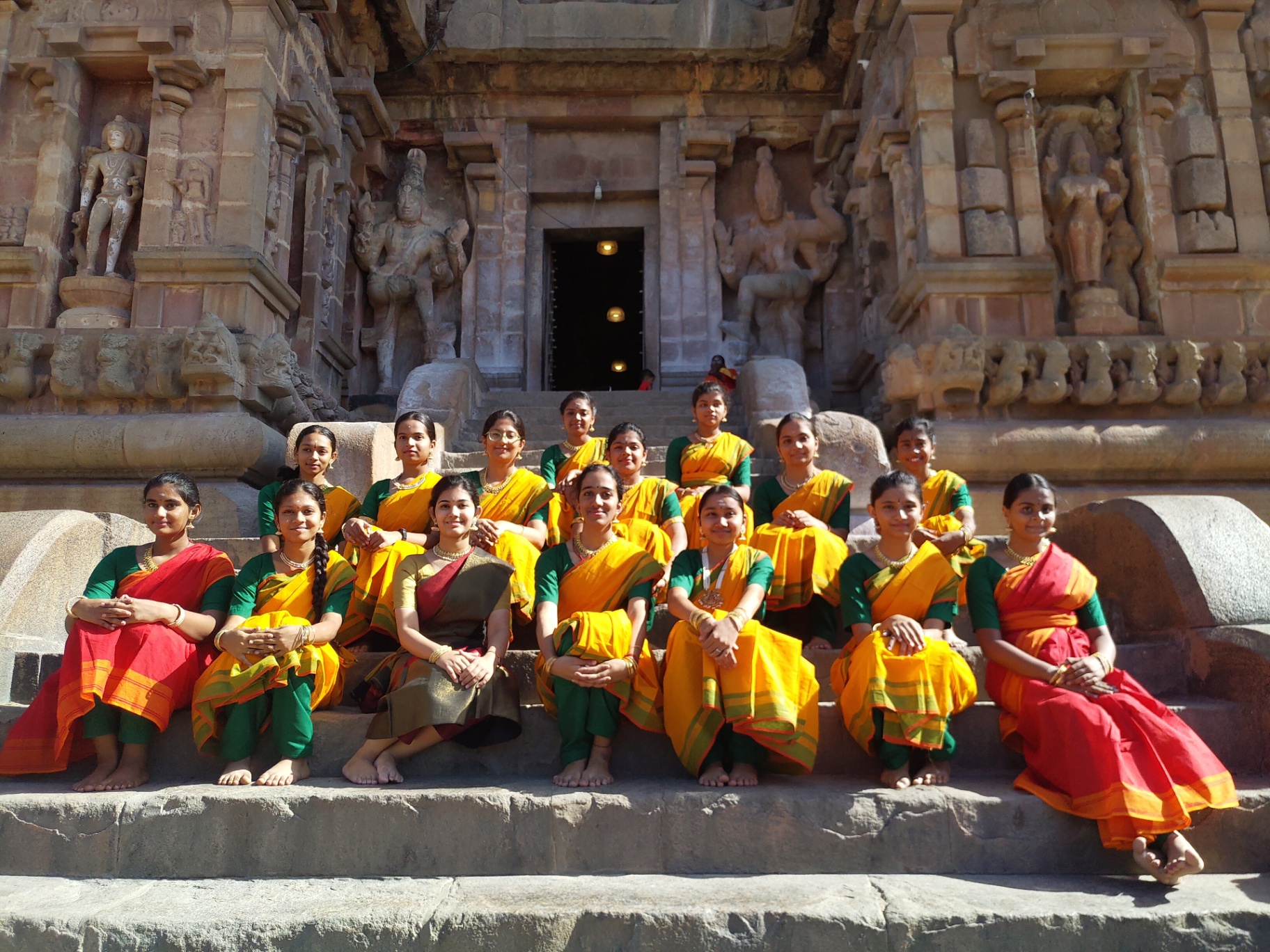 Group of Bharatanatyam dancers